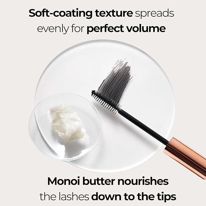 M. Asam MAGIC FINISH XXL Volume Mascara (0.33 Fl Oz) ??Volumizing Mascara with Monoi Butter, Deep Brown Lash Definition & Length, Weightless Texture, Vegan & Silicone-Free